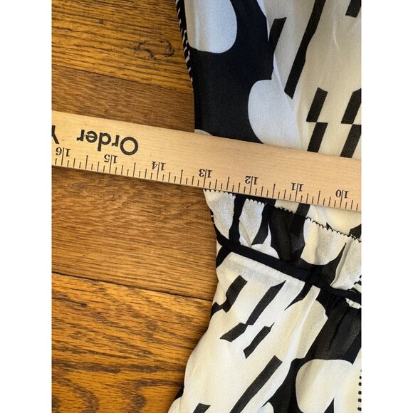 Maeve Black White Maxi Halter Dress 2 Polka Dot Stripe Anthropologie - Picture 10 of 12